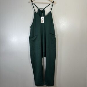 New In Women's L Forest Green Jumper  Bohemian Indie Baggy NEW